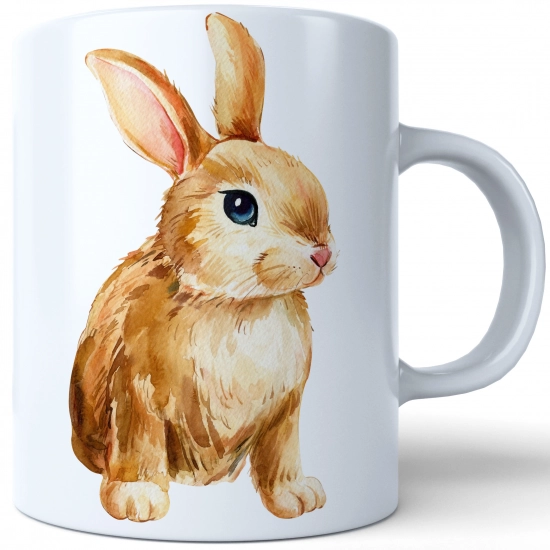 WIELKANOCNY KUBEK 330ml NA PREZENT ZAJĄC ZAJĄCZEK KRÓLIK PISANKA ŚWIĄTECZNY