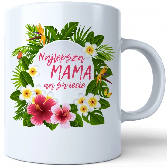 KUBEK 330ml DLA MAMY Z NADRUKIEM NA PREZENT DZIEŃ MATKI MAMA MAMUSIA