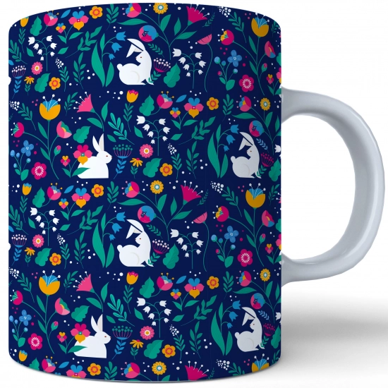 WIELKANOCNY KUBEK 330ml NA PREZENT ZAJĄC ZAJĄCZEK KRÓLIK PISANKA ŚWIĄTECZNY