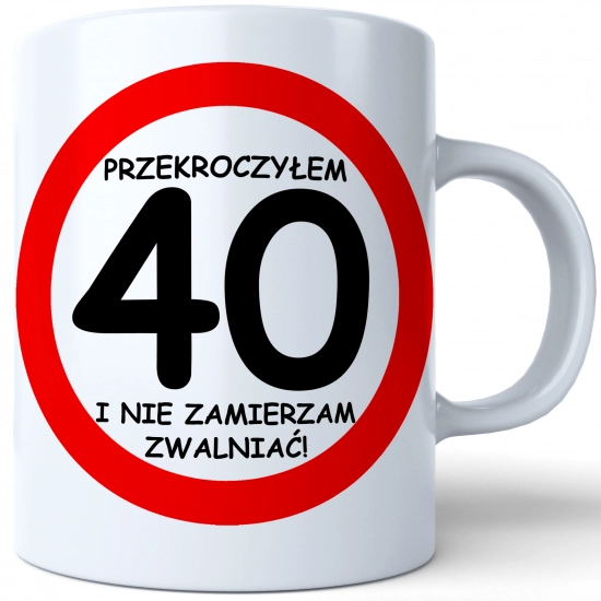 PREZENT KUBEK URODZINOWY W SKRZYNCE URODZINY 40