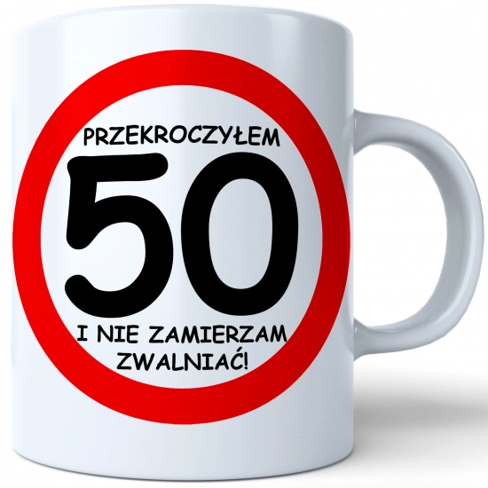 PREZENT KUBEK URODZINOWY W SKRZYNCE URODZINY 50