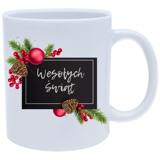 SUPER ŚWIĄTECZNY KUBEK PREZENT 330ml Z NADRUKIEM