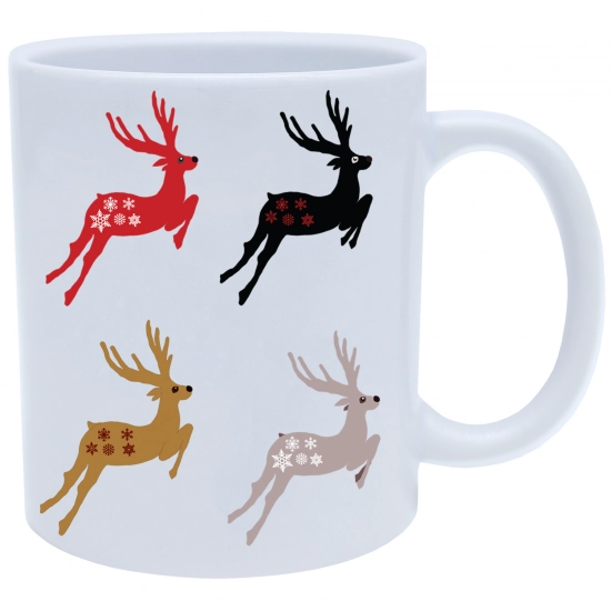 SUPER ŚWIĄTECZNY KUBEK PREZENT 330ml RENIFER