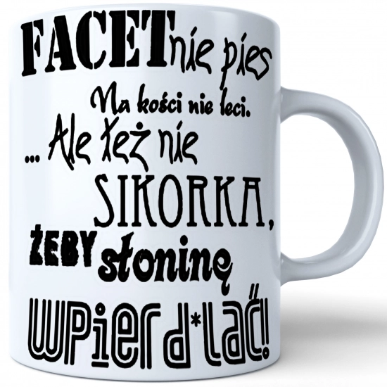 KUBEK DLA FACETA NADRUKIEM PREZENT DZIEŃ CHŁOPAKA