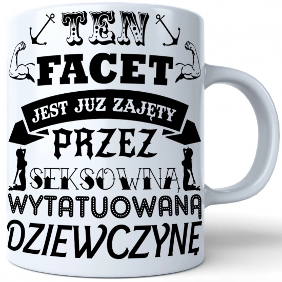 KUBEK DLA FACETA NADRUKIEM PREZENT DZIEŃ CHŁOPAKA