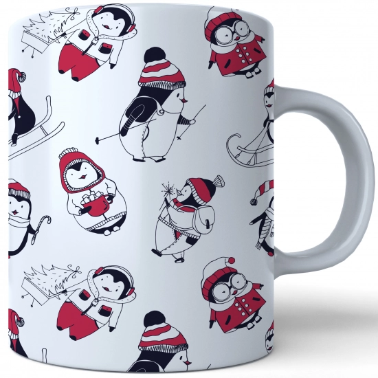 ŚWIĄTECZNY KUBEK 330ml PREZENT ŚWIĘTA POD CHOINKĘ