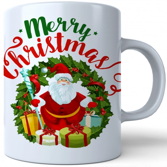 ŚWIĄTECZNY KUBEK 330ml PREZENT ŚWIĘTA POD CHOINKĘ