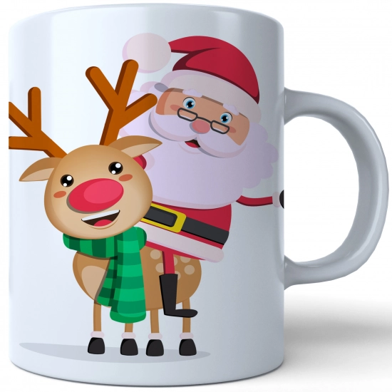 ŚWIĄTECZNY KUBEK 330ml PREZENT ŚWIĘTA POD CHOINKĘ