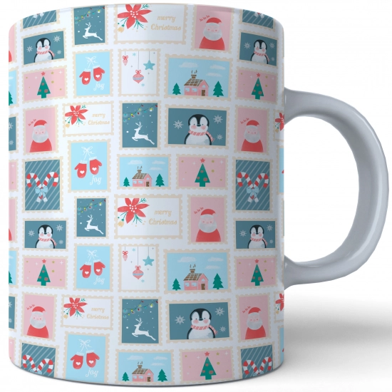 ŚWIĄTECZNY KUBEK 330ml PREZENT ŚWIĘTA POD CHOINKĘ