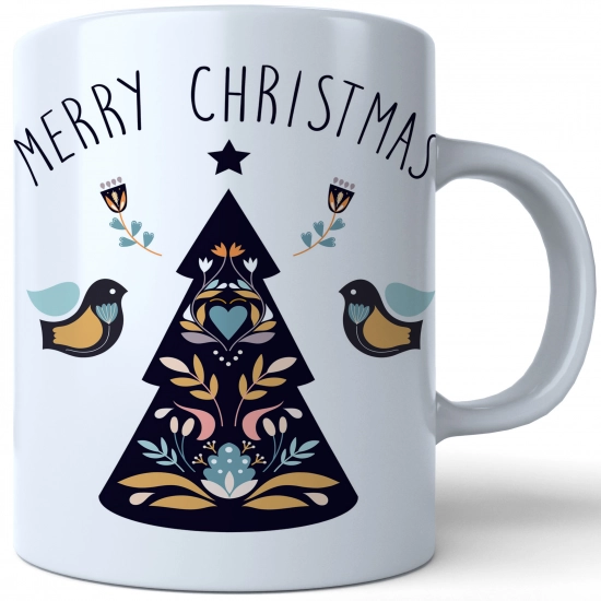 ŚWIĄTECZNY KUBEK 330ml PREZENT ŚWIĘTA POD CHOINKĘ