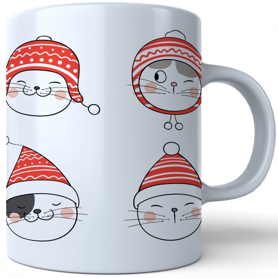 ŚWIĄTECZNY KUBEK 330ml PREZENT ŚWIĘTA POD CHOINKĘ