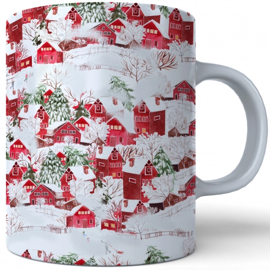 ŚWIĄTECZNY KUBEK 330ml PREZENT ŚWIĘTA POD CHOINKĘ