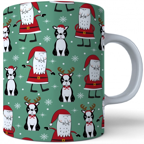 ŚWIĄTECZNY KUBEK 330ml PREZENT ŚWIĘTA POD CHOINKĘ