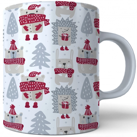 ŚWIĄTECZNY KUBEK 330ml PREZENT ŚWIĘTA POD CHOINKĘ