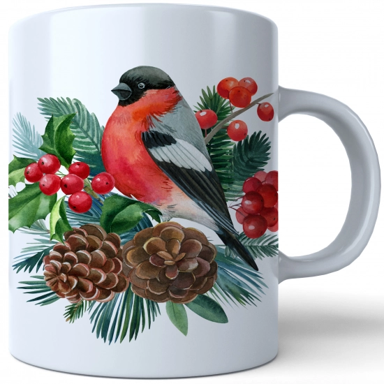 ŚWIĄTECZNY KUBEK 330ml PREZENT ŚWIĘTA POD CHOINKĘ