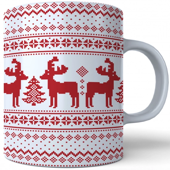 ŚWIĄTECZNY KUBEK 330ml PREZENT ŚWIĘTA POD CHOINKĘ