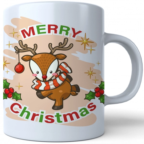 ŚWIĄTECZNY KUBEK 330ml PREZENT ŚWIĘTA POD CHOINKĘ