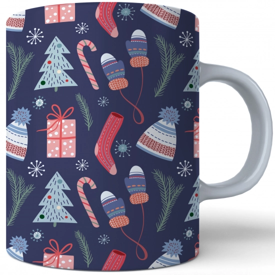 ŚWIĄTECZNY KUBEK 330ml PREZENT ŚWIĘTA POD CHOINKĘ