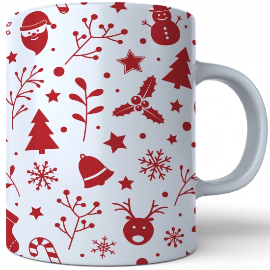 ŚWIĄTECZNY KUBEK 330ml PREZENT ŚWIĘTA POD CHOINKĘ