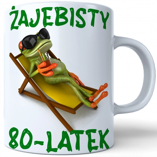 SUPER KUBEK NA PREZENT URODZINY 80 OSIEMDZIESIĄTKĘ