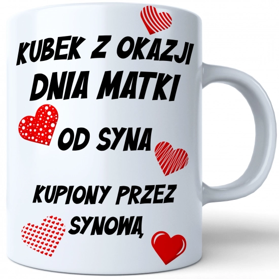 KUBEK 330ml DLA MAMY Z NADRUKIEM NA PREZENT DZIEŃ MATKI MAMA MAMUSIA