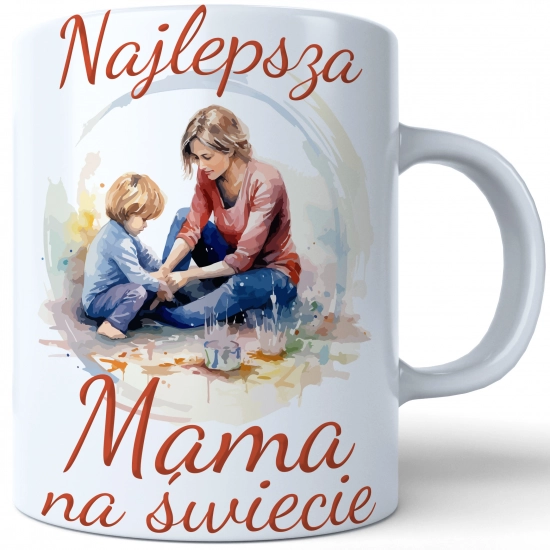 KUBEK 330ml DLA MAMY Z NADRUKIEM NA PREZENT DZIEŃ MATKI MAMA MAMUSIA