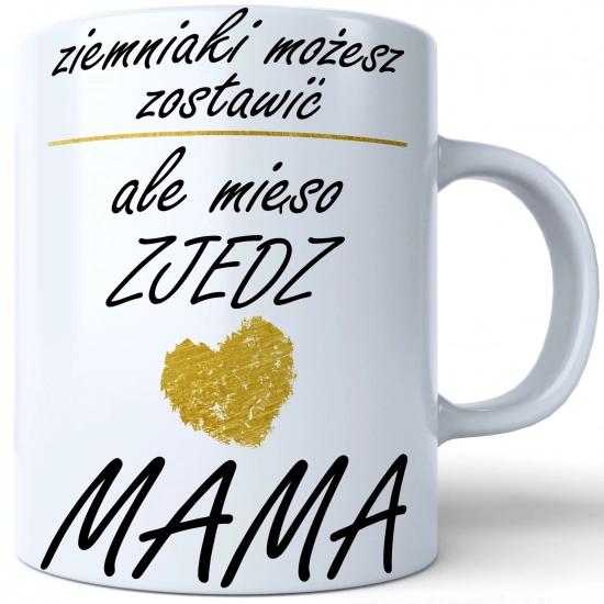 KUBEK 330ml DLA MAMY Z NADRUKIEM NA PREZENT DZIEŃ MATKI MAMA MAMUSIA
