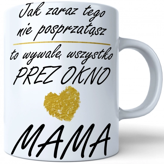 KUBEK 330ml DLA MAMY Z NADRUKIEM NA PREZENT DZIEŃ MATKI MAMA MAMUSIA
