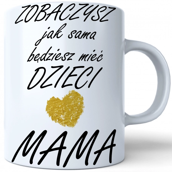 KUBEK 330ml DLA MAMY Z NADRUKIEM NA PREZENT DZIEŃ MATKI MAMA MAMUSIA