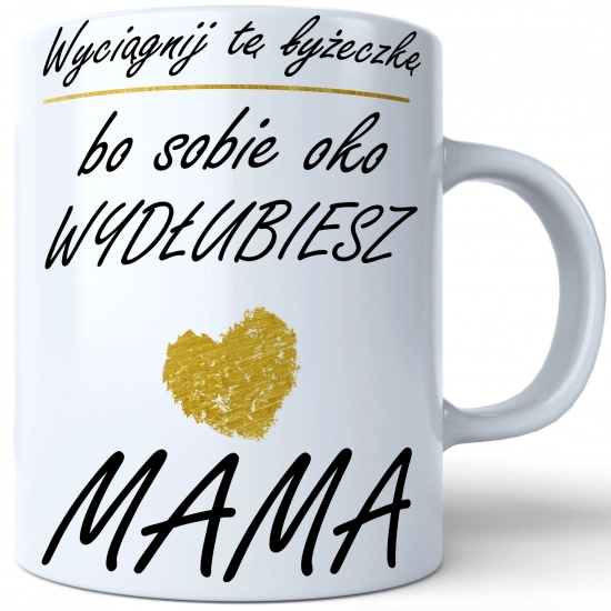 KUBEK 330ml DLA MAMY Z NADRUKIEM NA PREZENT DZIEŃ MATKI MAMA MAMUSIA