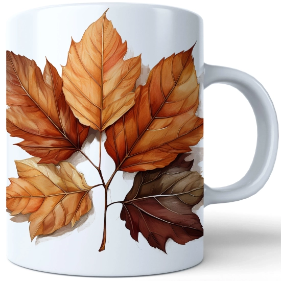 JESIENNY KUBEK 330ml NA HERBATĘ KAWĘ NA PREZENT JESIEŃ LIŚCIE