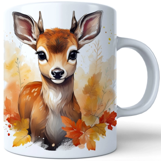 JESIENNY KUBEK 330ml NA HERBATĘ KAWĘ NA PREZENT JESIEŃ SARENKA JELONEK