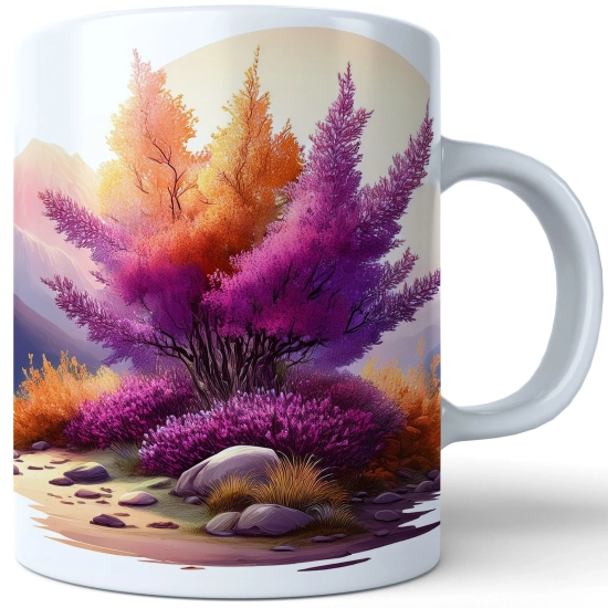 JESIENNY KUBEK 330ml NA HERBATĘ KAWĘ NA PREZENT JESIEŃ DRZEWO LAS