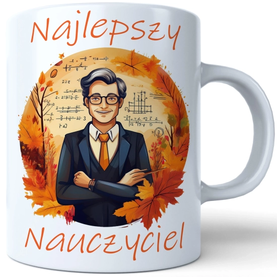 KUBEK DZIEŃ NAUCZYCIELA WYCHOWAWCY PREZENT NAUCZYCIEL NAUCZYCIELKA MATEMATYKI BIOLOGII POLSKIEGO CHEMII
