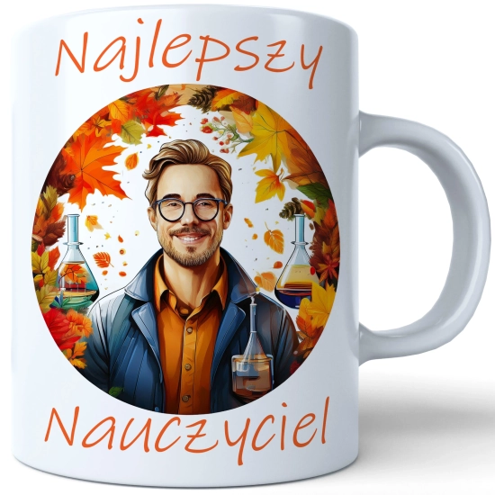 KUBEK DZIEŃ NAUCZYCIELA WYCHOWAWCY PREZENT NAUCZYCIEL NAUCZYCIELKA MATEMATYKI BIOLOGII POLSKIEGO CHEMII