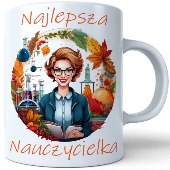 KUBEK DZIEŃ NAUCZYCIELA WYCHOWAWCY PREZENT NAUCZYCIEL NAUCZYCIELKA MATEMATYKI BIOLOGII POLSKIEGO CHEMII