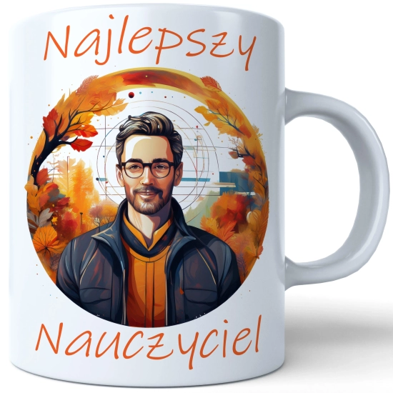 KUBEK DZIEŃ NAUCZYCIELA WYCHOWAWCY PREZENT NAUCZYCIEL NAUCZYCIELKA MATEMATYKI BIOLOGII POLSKIEGO CHEMII FIZYKI