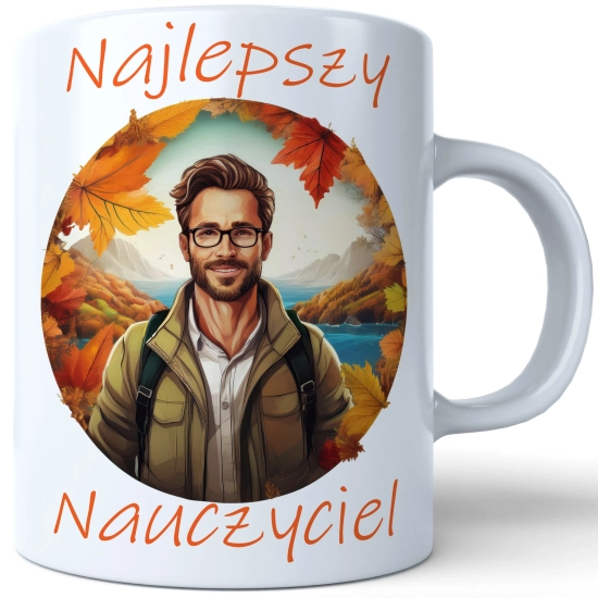 KUBEK DZIEŃ NAUCZYCIELA WYCHOWAWCY PREZENT NAUCZYCIEL NAUCZYCIELKA GEOGRAFII MATEMATYKI BIOLOGII POLSKIEGO CHEMII FIZYKI