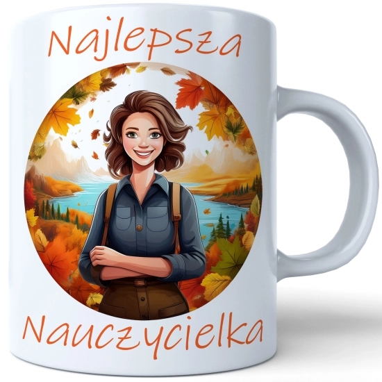 KUBEK DZIEŃ NAUCZYCIELA WYCHOWAWCY PREZENT NAUCZYCIEL NAUCZYCIELKA GEOGRAFII MATEMATYKI BIOLOGII POLSKIEGO CHEMII FIZYKI