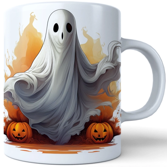 HALLOWEENOWY KUBEK 330ml NA HERBATĘ KAWĘ NA PREZENT DUCH DYNIE