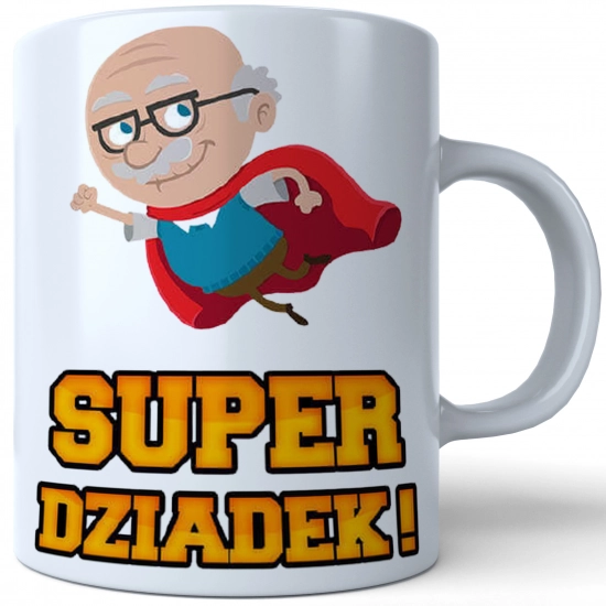 PREZENT DZIEŃ DZIADKA RĘCZNIK KUBEK SUPER DZIADEK