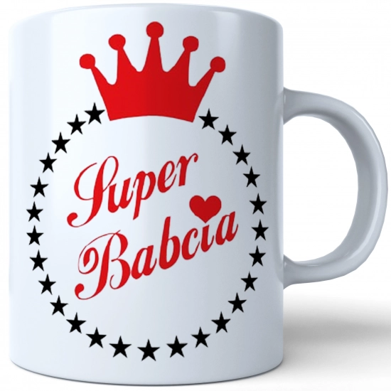 KUBEK DLA SUPER BABCIA DZIEŃ BABCI PREZENT