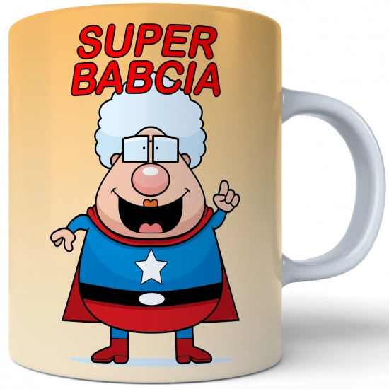 PREZENT DZIEŃ BABCI RĘCZNIK KUBEK SUPER BABCIA