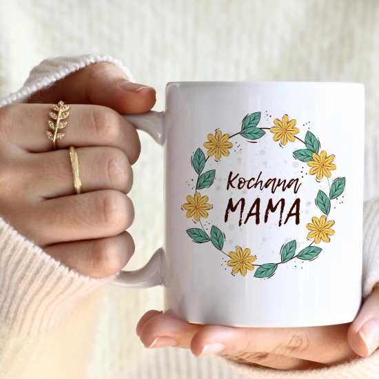 KOMPLET PREZENTOWY DLA MAMY KUBEK, MIÓD i SŁODYCZE PREZENT DZIEŃ MATKI MAMA