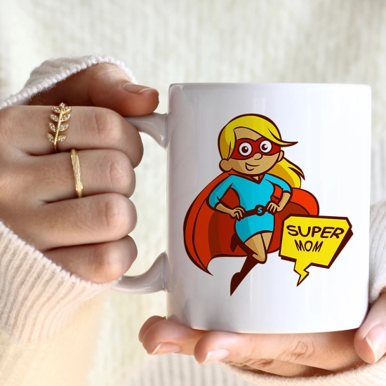 KOMPLET DLA MAMY RĘCZNIK Z HAFTEM + KUBEK 330ml NA PREZENT DZIEŃ MATKI MAMA