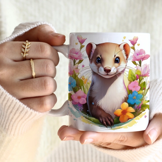 WIOSENNY WIELKANOCNY KUBEK 330ml NA PREZENT KAWĘ HERBATĘ WIOSNA ŁASICA