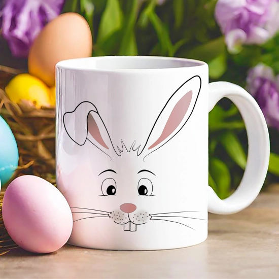 WIELKANOCNY KUBEK 330ml NA PREZENT ZAJĄC ZAJĄCZEK KRÓLIK PISANKA ŚWIĄTECZNY