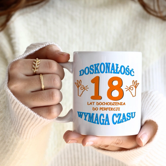 SUPER KUBEK NA PREZENT URODZINY 18 OSIEMNASTKĘ