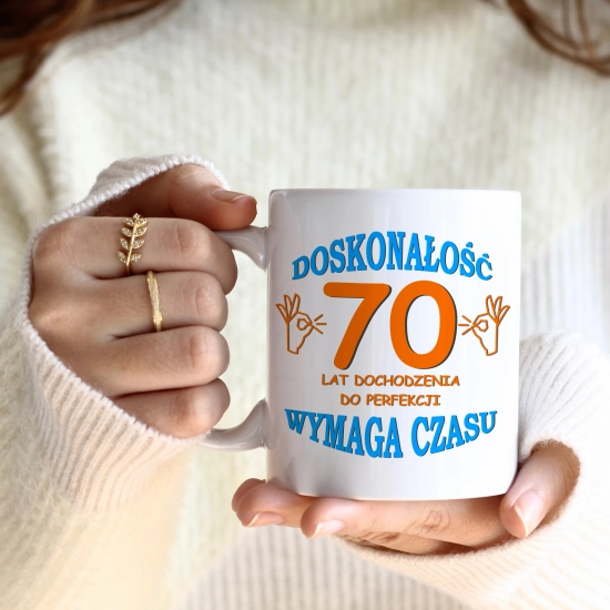 SUPER KUBEK NA PREZENT URODZINY 70 SIEDEMDZIESIĄTKĘ