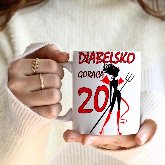 KOMPLET PODUSZKA KUBEK NA 20 URODZINY PREZENT